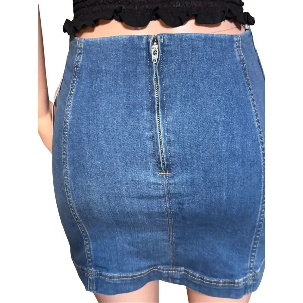 Wild fable women's mini denim skirt 2